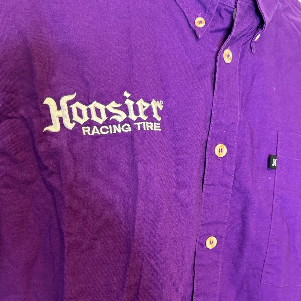 Hoosier Men's Purple Casual Button Down Shirt Size Medium - Picture 2 of 8